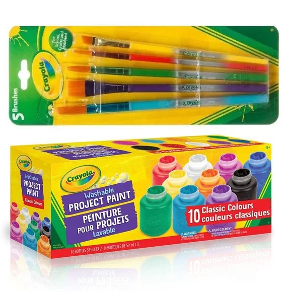 Crayola Toys New Crayola Classic Paint Jars Assorted Paint